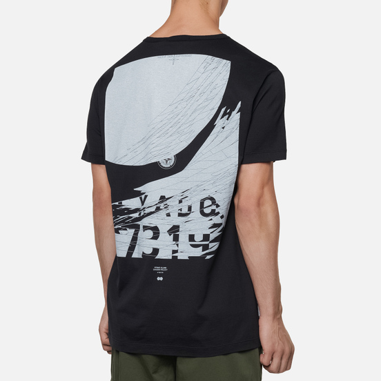 Мужская футболка Stone Island Shadow Project 7319 CXADO Print Back Black