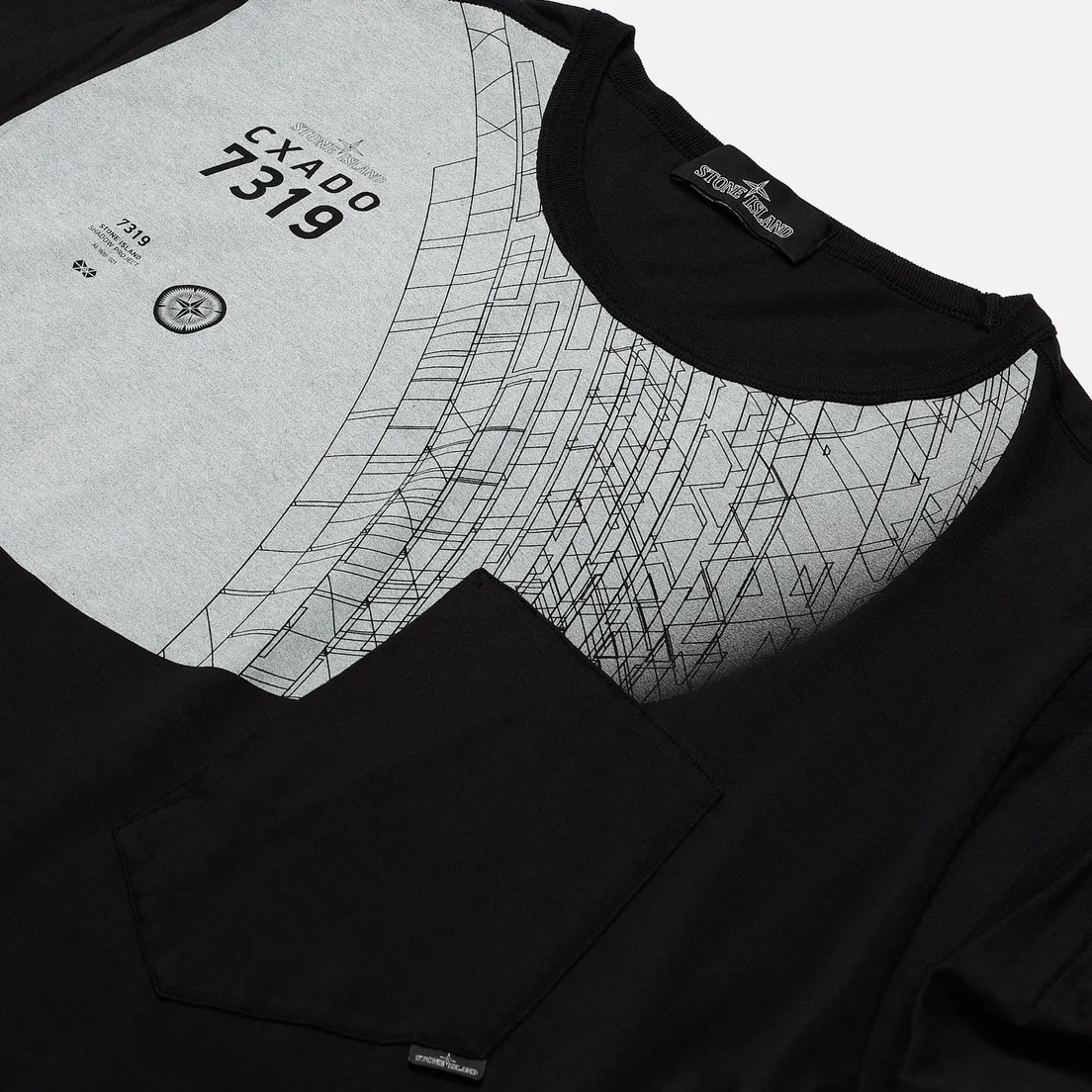 Stone Island Shadow Project Мужской лонгслив 7319 CXADO Print Front