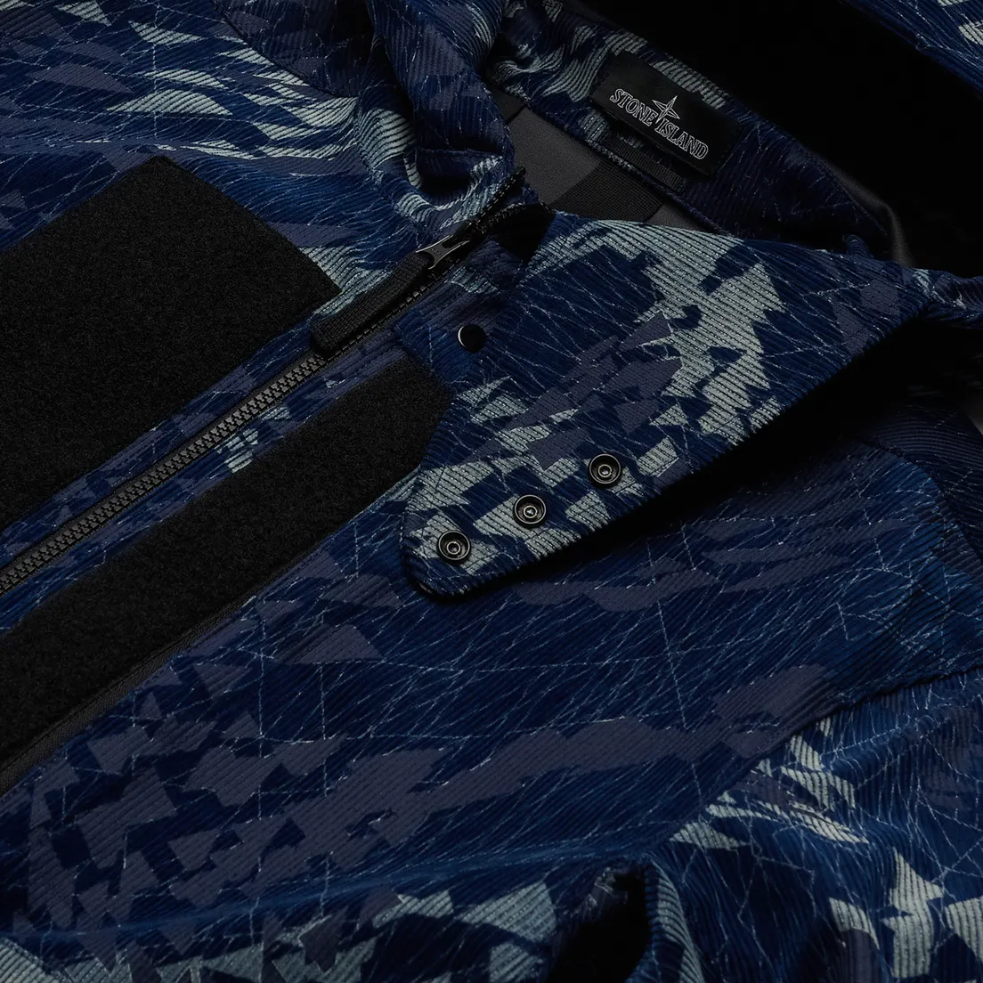 Stone Island Shadow Project Мужская куртка Corrosion Print Cord 3L
