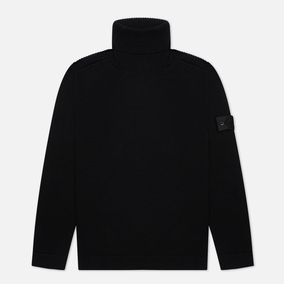 Мужской свитер Stone Island Shadow Project Lana Wool Roll Neck Black