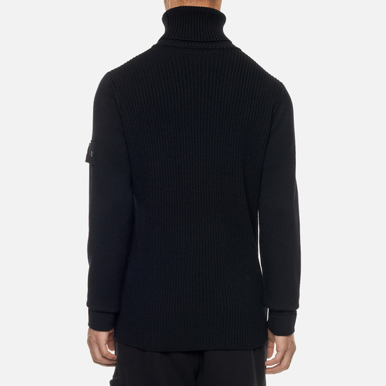 Мужской свитер Stone Island Shadow Project Lana Wool Roll Neck Black