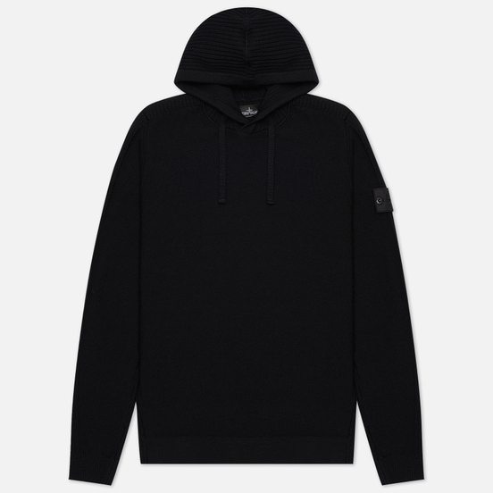 Мужской свитер Stone Island Shadow Project Lana Wool Popover Hoodie Black