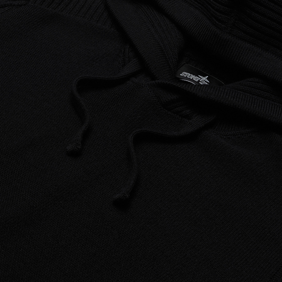 Мужской свитер Stone Island Shadow Project Lana Wool Popover Hoodie Black
