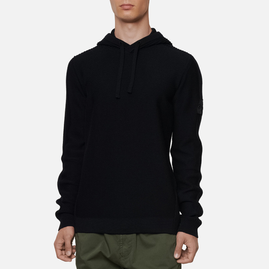 Мужской свитер Stone Island Shadow Project Lana Wool Popover Hoodie Black