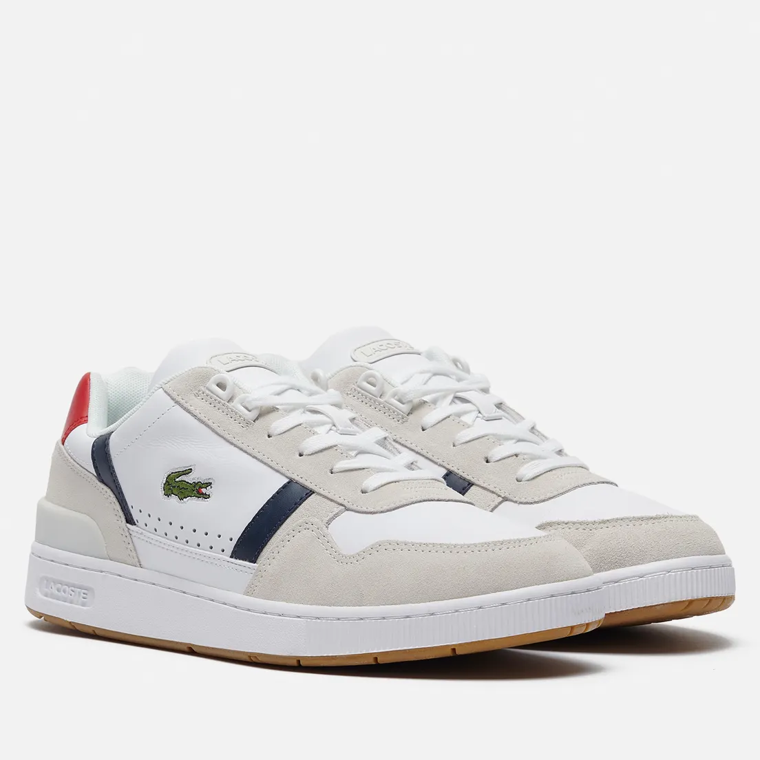 Lacoste Мужские кроссовки T-Clip Tricolour Leather/Suede