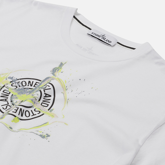 Мужская футболка Stone Island Marble One White