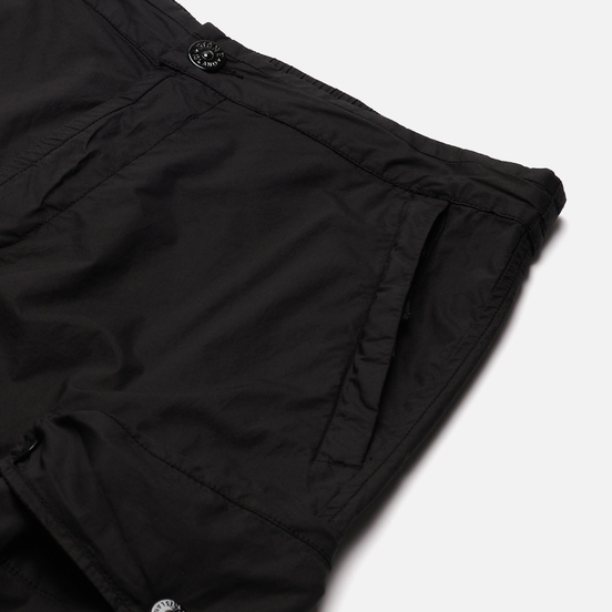Мужские брюки Stone Island Cargo Light Stretch Cotton Tela Black