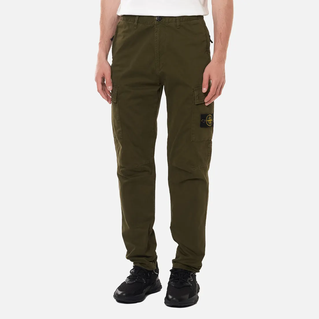 Stone Island Мужские брюки Stretch Broken Twill Garment Dyed OLD