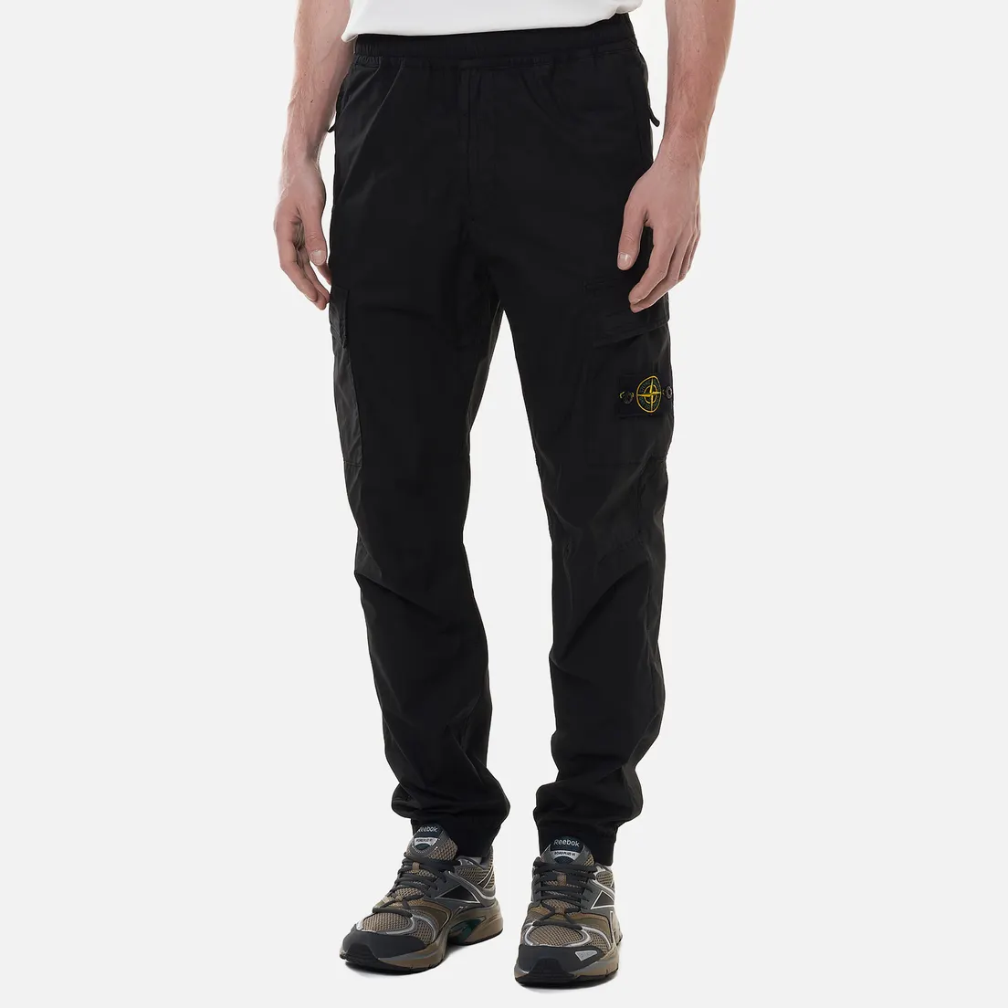 Stone Island Мужские брюки Stretch Cotton Tela Paracadute Garment Dyed