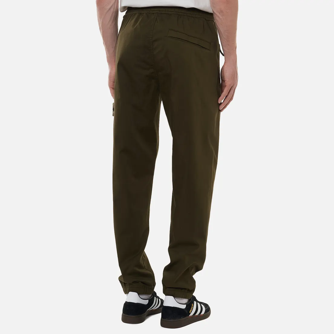 Stone Island Мужские брюки Ghost Piece Stretch Cotton Wool Satin