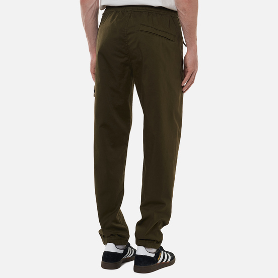 Мужские брюки Stone Island Ghost Piece Stretch Cotton Wool Satin Military Green