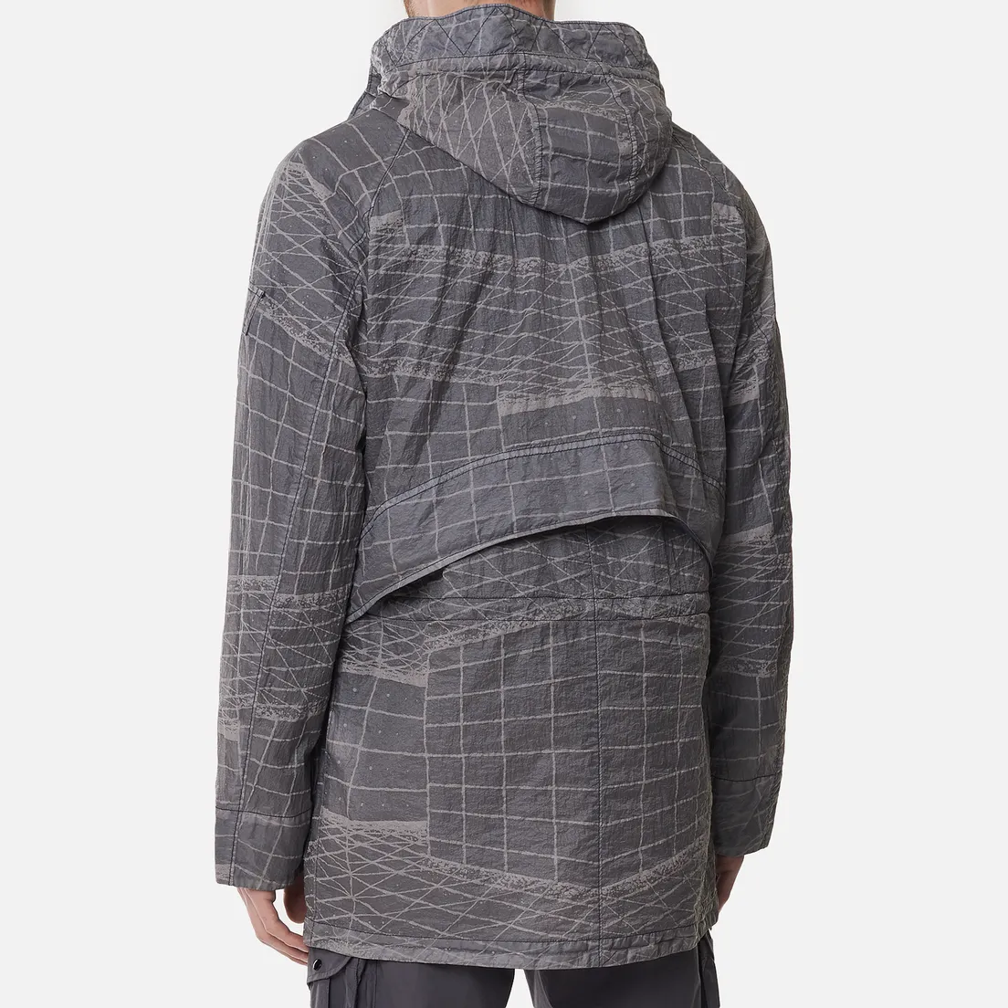 Stone Island Мужская куртка парка Reflective Grid Lamy-TC