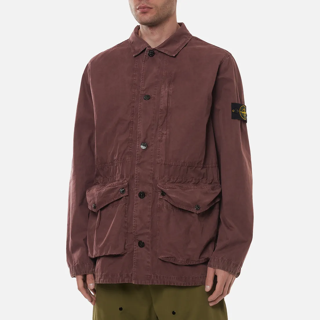 Stone Island Мужская куртка Brushed Cotton Canvas OLD