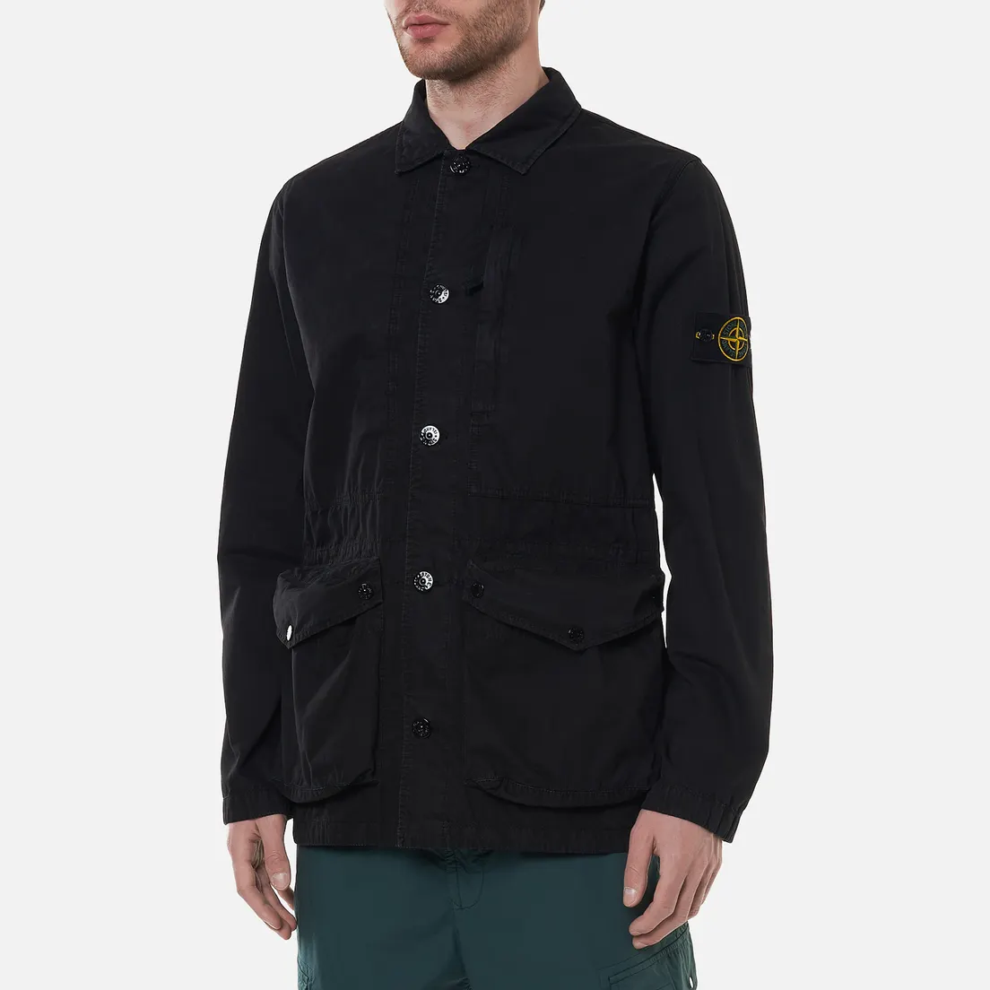 Stone Island Мужская куртка Brushed Cotton Canvas OLD