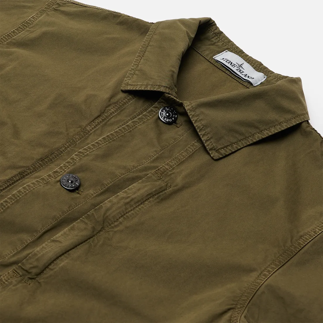 Stone Island Мужская куртка Brushed Cotton Canvas OLD