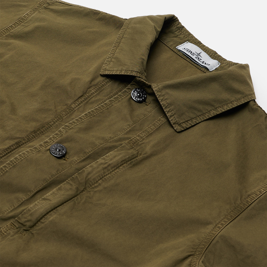 Мужская куртка Stone Island Brushed Cotton Canvas OLD Olive Green