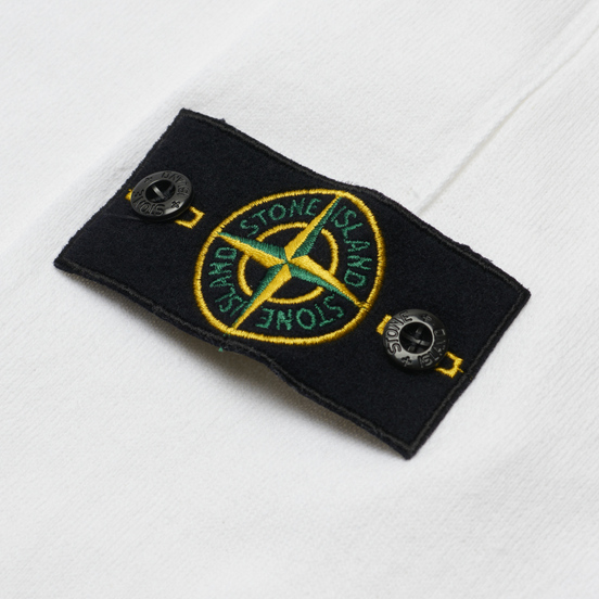 Мужской свитер Stone Island Crew Neck Light Raw Cotton White