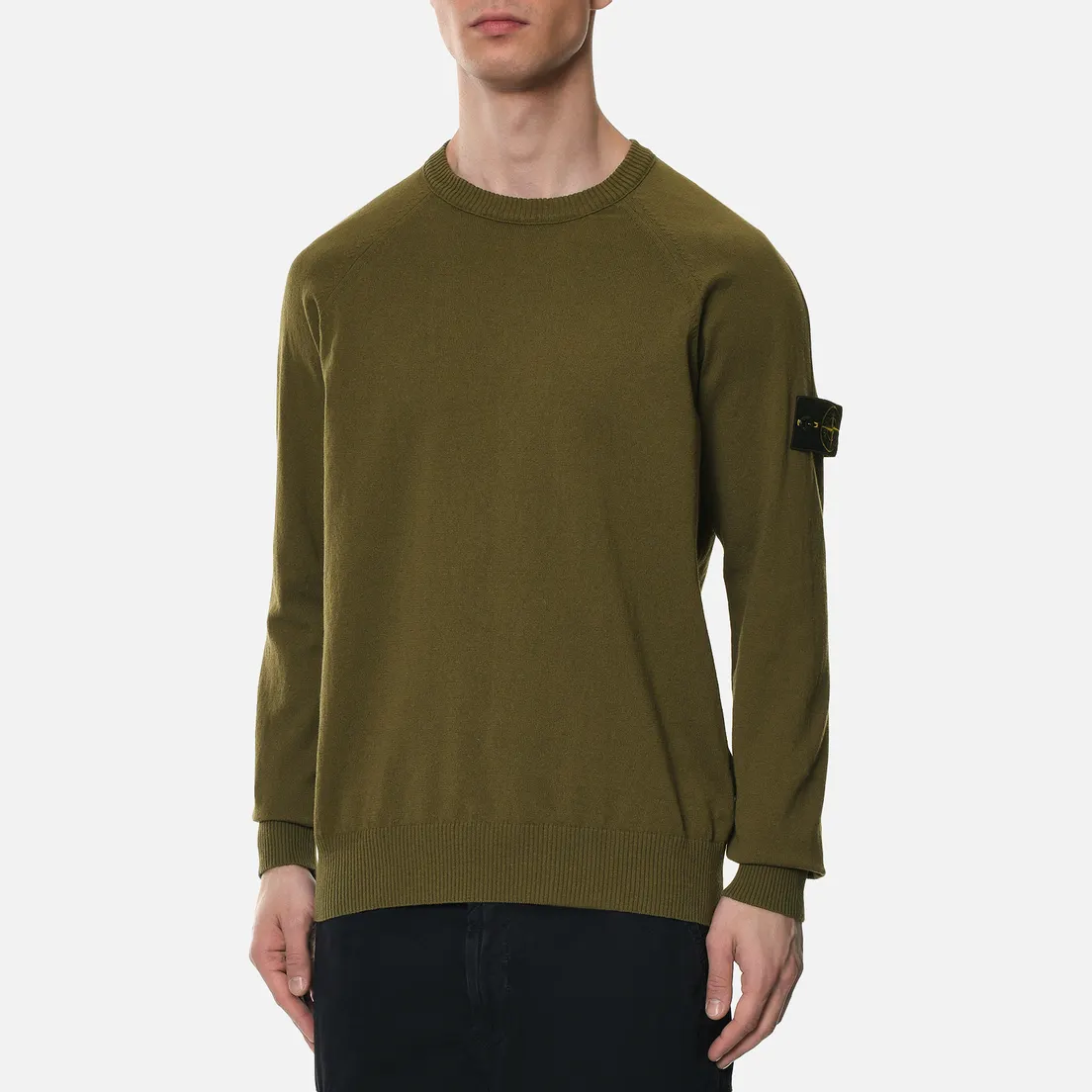 Stone Island Мужской свитер Crew Neck Light Raw Cotton
