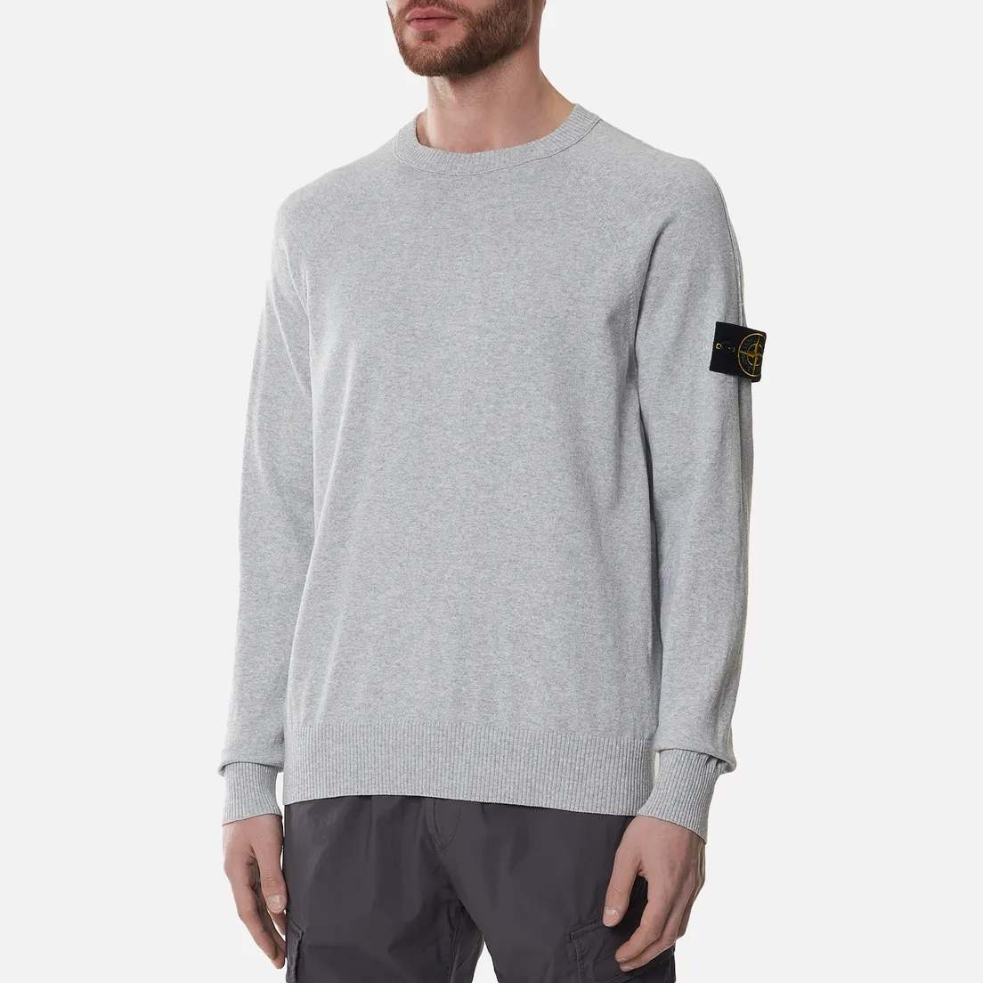 Stone Island Мужской свитер Crew Neck Light Raw Cotton