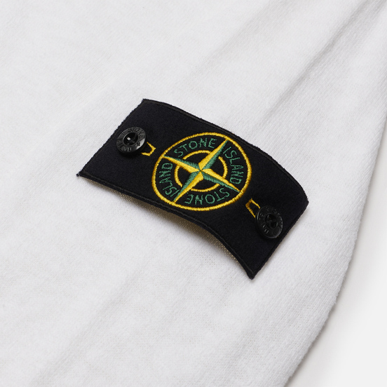 Мужской свитер Stone Island Hooded Cardigan White