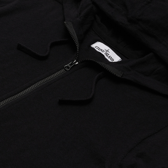 Мужской свитер Stone Island Hooded Cardigan Black