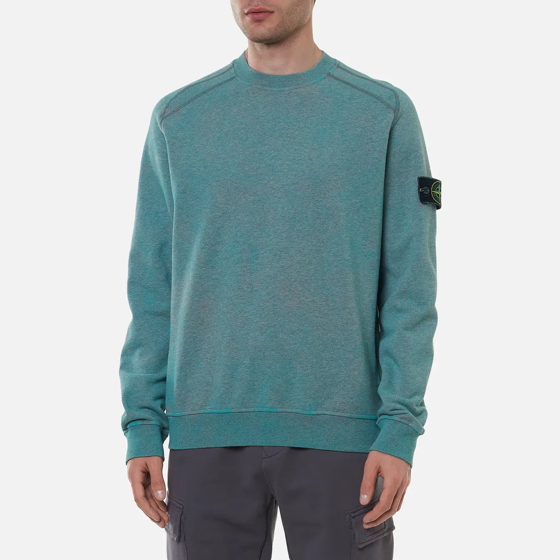 Stone Island Мужская толстовка Dust Colour Treatment Crew Neck