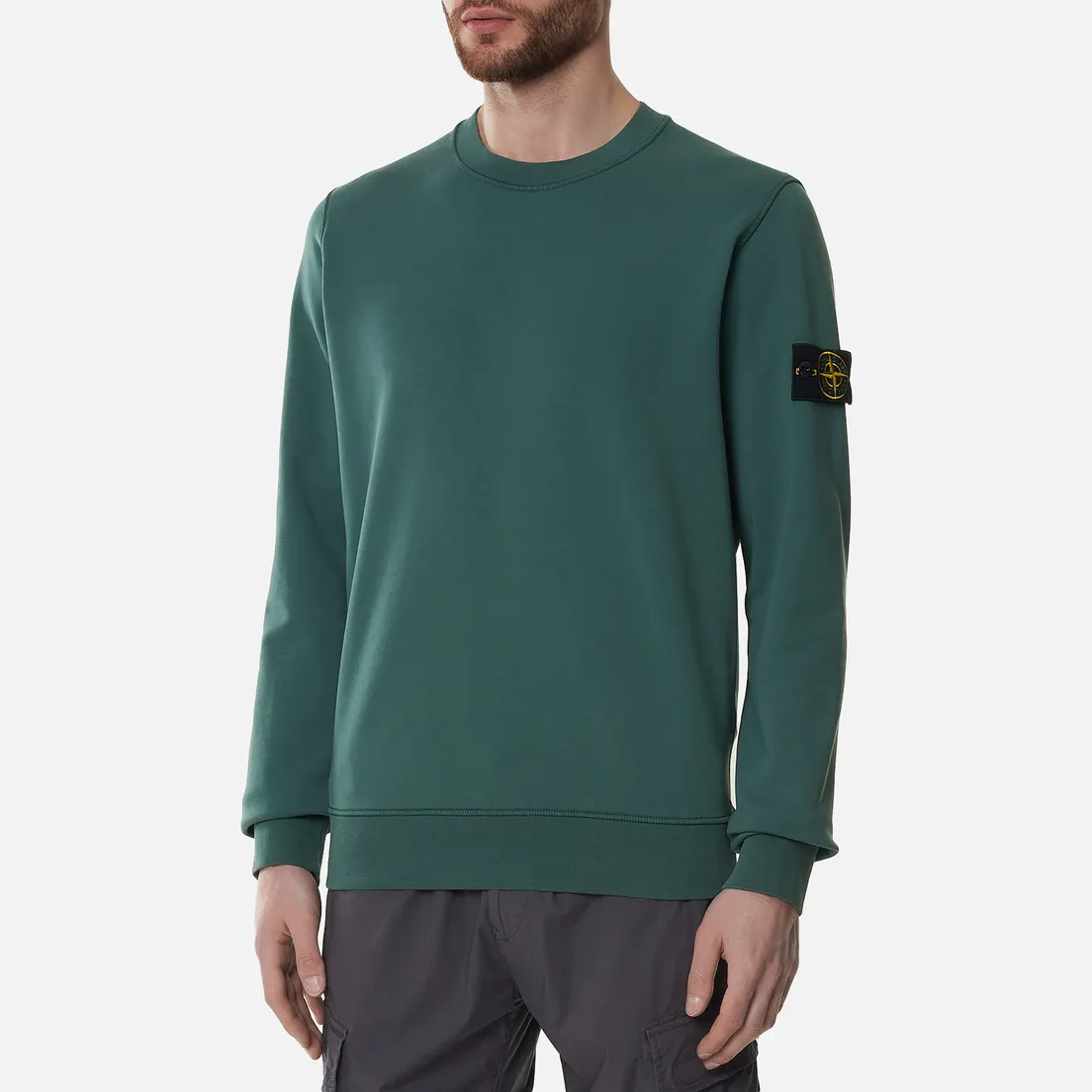 Stone Island Мужская толстовка Crew Neck Garment Dyed