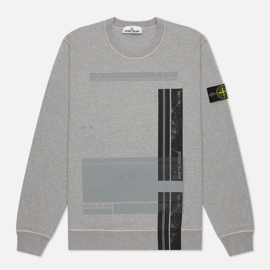 Мужская толстовка Stone Island Block Print Dust Melange