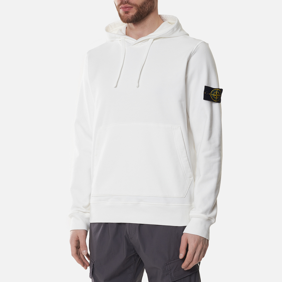 Stone island garment dyed hoodie sale