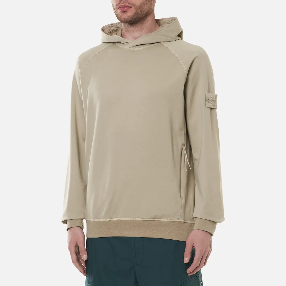 Stone Island Мужская толстовка Ghost Piece Hoodie Cotton Stretch Fleece