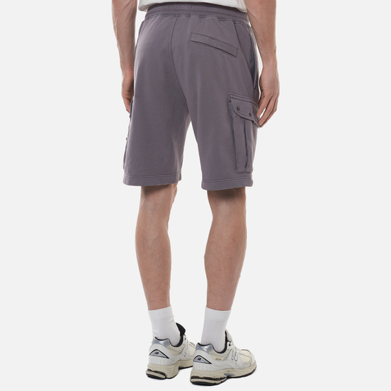 Мужские шорты Stone Island Cargo Bermuda Fleece Regular Fit Pewter Grey