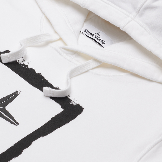 Мужская толстовка Stone Island Stencil Print White
