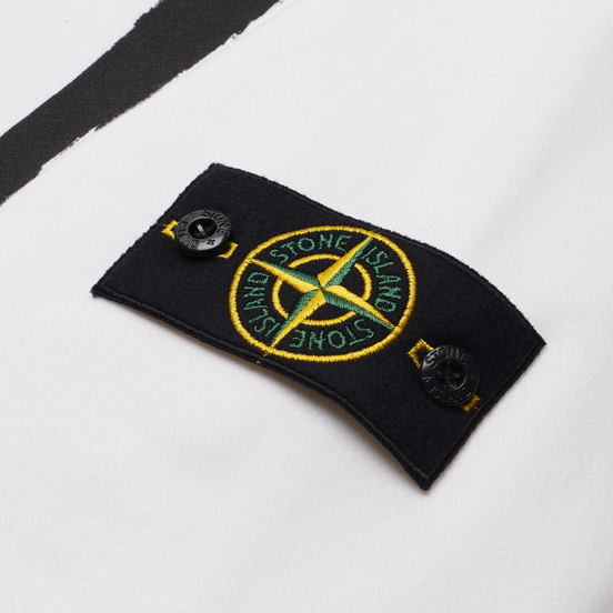 Мужская толстовка Stone Island Stencil Print White