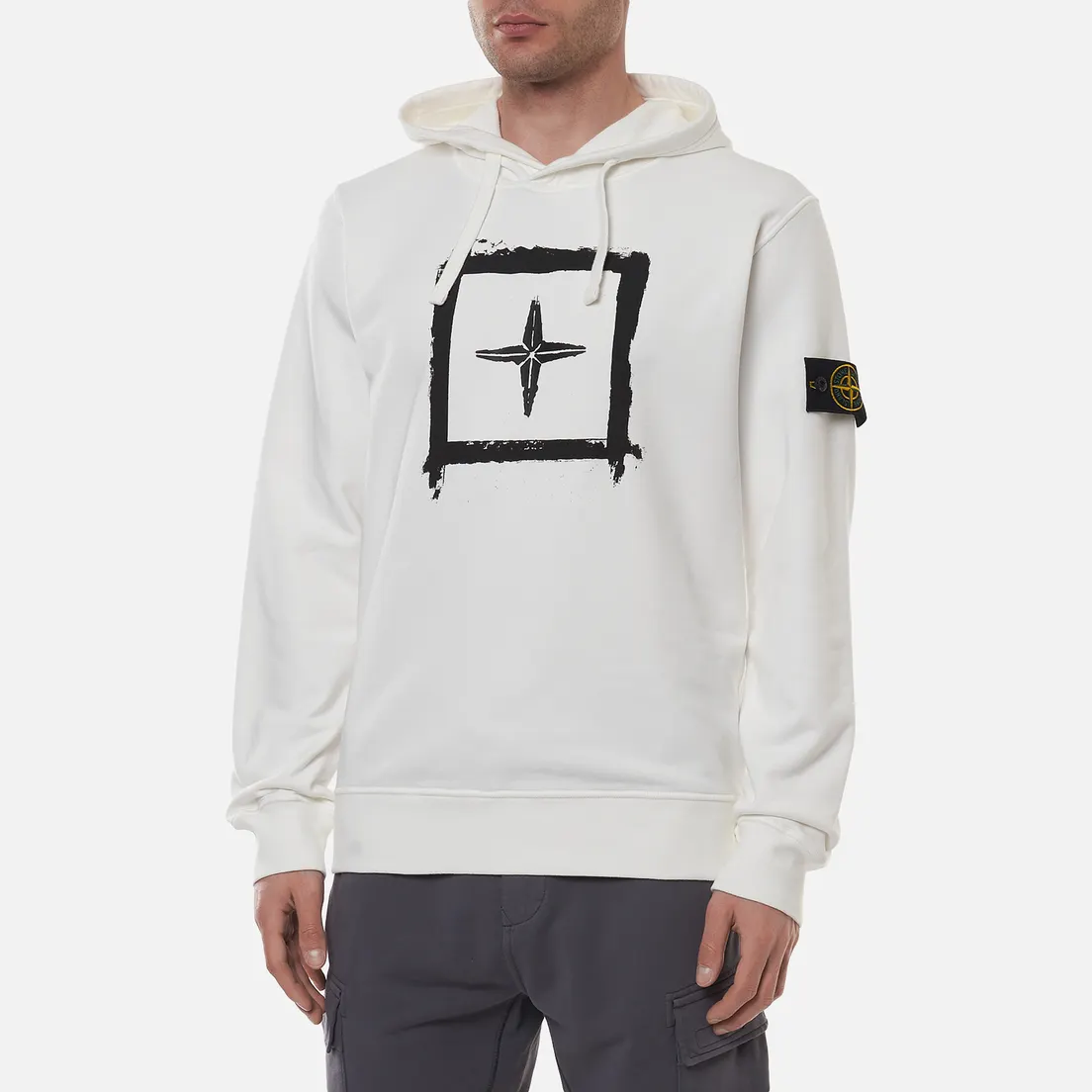 Stone Island Мужская толстовка Stencil Print