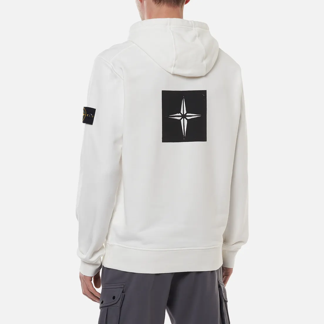 Stone Island Мужская толстовка Stencil Print
