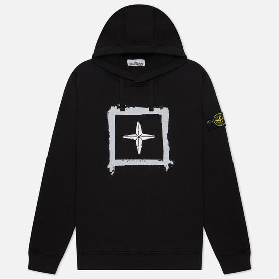 Мужская толстовка Stone Island Stencil Print Black