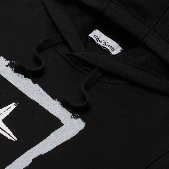 Мужская толстовка Stone Island Stencil Print Black