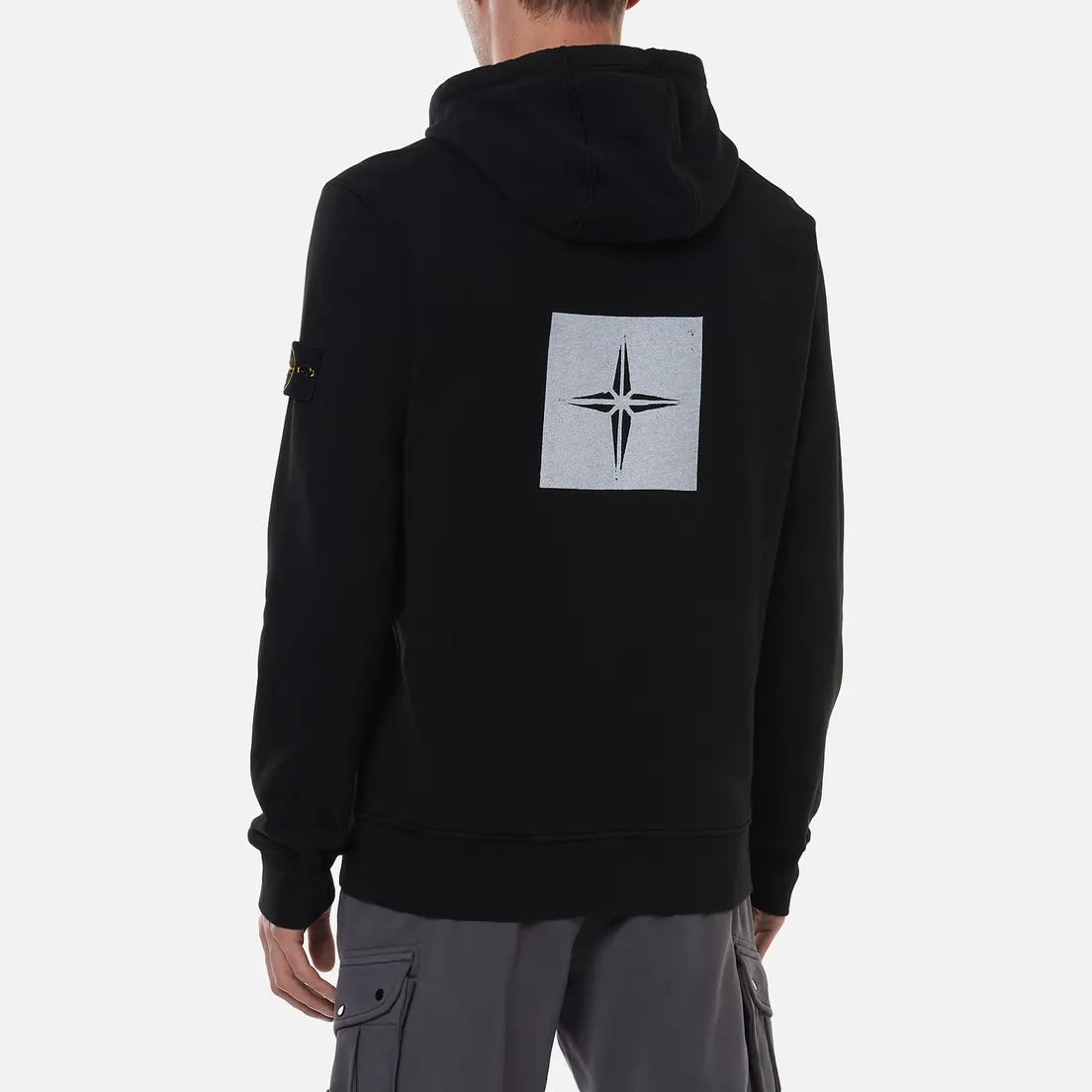 Stone Island Мужская толстовка Stencil Print