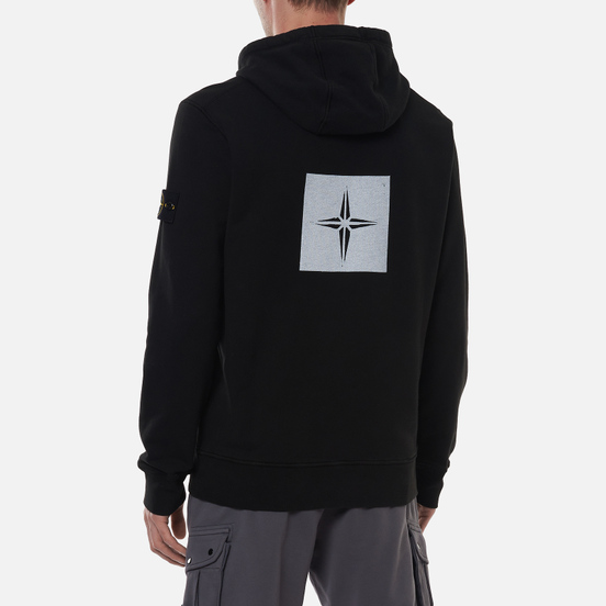 Мужская толстовка Stone Island Stencil Print Black