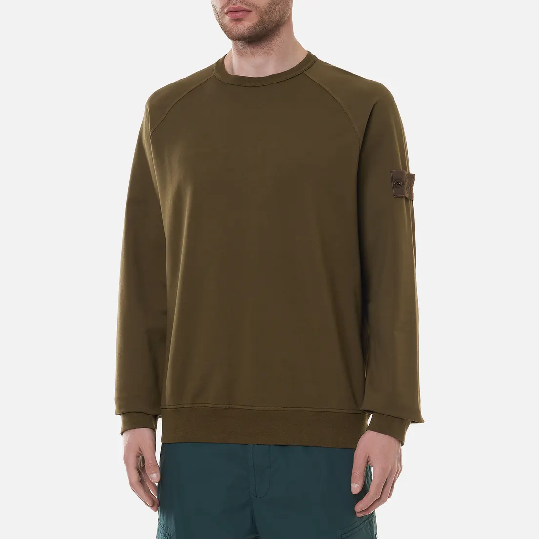 Stone Island Мужская толстовка Ghost Piece Crew Neck Stretch Fleece