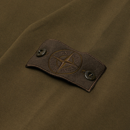 Мужская толстовка Stone Island Ghost Piece Crew Neck Stretch Fleece Military Green