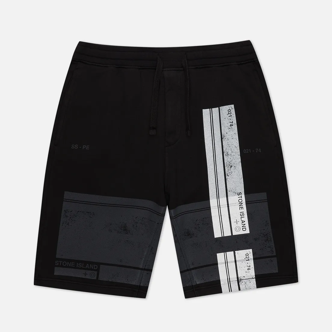 Stone Island Мужские шорты Block Bermuda Cotton Fleece