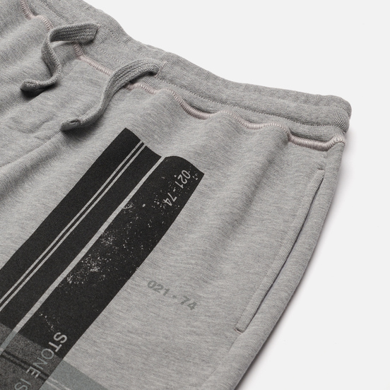 Мужские шорты Stone Island Block Bermuda Cotton Fleece Dust Melange