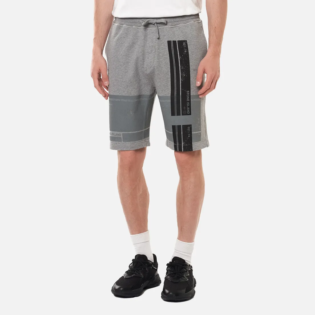 Stone Island Мужские шорты Block Bermuda Cotton Fleece