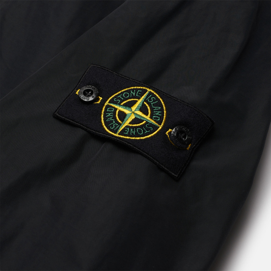Мужской тренчкот Stone Island Micro Reps Anti-Drop Black