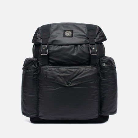 Рюкзак Stone Island Mussola Gommata Canvas Print, цвет чёрный