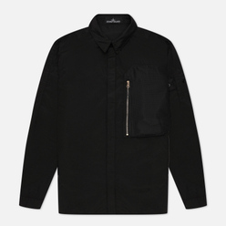 Мужская рубашка Stone Island Shadow Project Vented Overshirt Hollowcore Poly Light Black