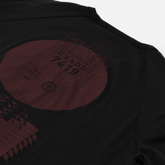 Мужской лонгслив Stone Island Shadow Project Printed Catch Pocket Mako Black