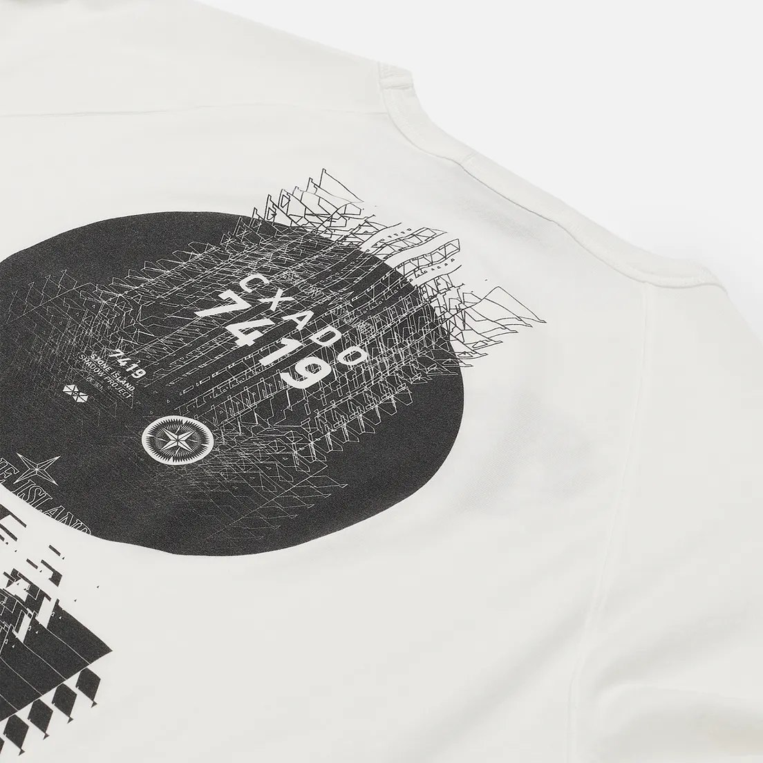 Stone Island Shadow Project Мужской лонгслив Printed Catch Pocket Mako