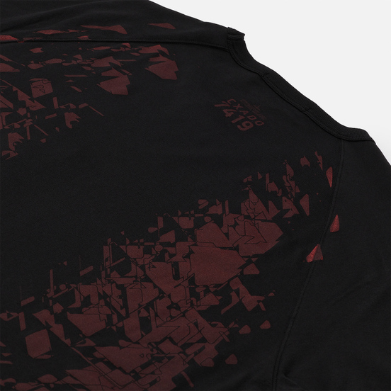 Мужская футболка Stone Island Shadow Project Printed Catch Pocket Mako Black
